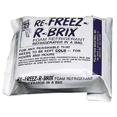 San Jamar Reusable Ice Pack, 1 1/2x7x6", PK6 B6180GR