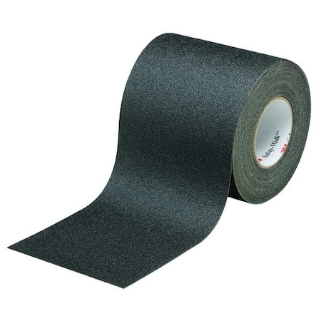 3M Anti-Slip Tape Mineral Coated 60 Grit Size, Black, 4" W x 60 ft. L, 2.3 mil Thick 610