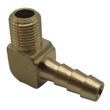 Speedaire Hose Barb, 1/4 In Barb, 1/8 In MNPT, Brass, Material Grade: H59 6AFH0