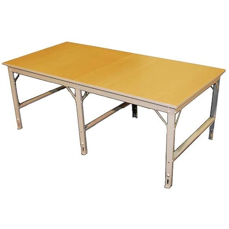 Phillocraft Adj Work Tbl Starter, Prtclbrd, 96"W, 66"D WS6696