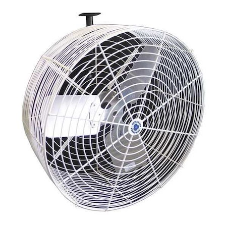 Schaefer Standard Duty Industrial Fan, Wall Mount, 24 in Blade Dia, 115/230V, 7,860 cfm, Non-Oscillating GVK24
