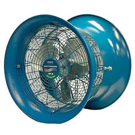 Patterson High Velocity Industrial Fan 14" Non-Oscillating, 115/220VAC, 2600 CFM H14A-CS