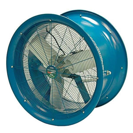 Patterson High-Velocity Industrial Fan, Ceiling, Floor, Wall Mount, 26" Blade Dia, 115/220VAC, 7650 CFM H26A-CS