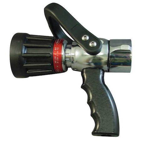 Moon 509P-1522 Brass Fire Hose Nozzle, Pistol-Grip/Shipboard, 95 gpm, 1-1/2" NH