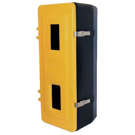 Zoro Select Safety Cabinet, Plastic, 11 3/4 in W x 27 1/2 in H x 10 in D, Yellow 6ATL8