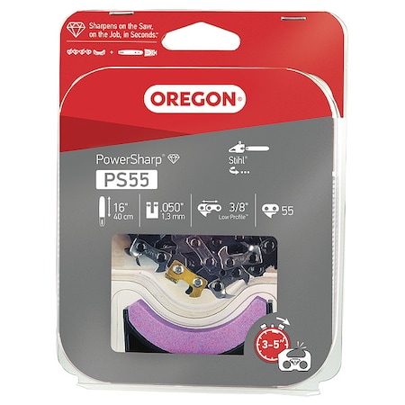 Oregon PowerSharp Chain and Sharpening Stone PS55