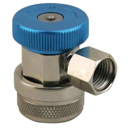 Zoro Select Automotive Service Connector, Blue, Low, Connection Size: 14mm Female Side Port 6AWR2