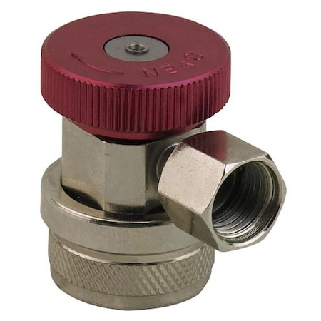 Zoro Select Automotive Service Connector, Red, High, Connection Size: 14mm Female Side Port 6AWR3