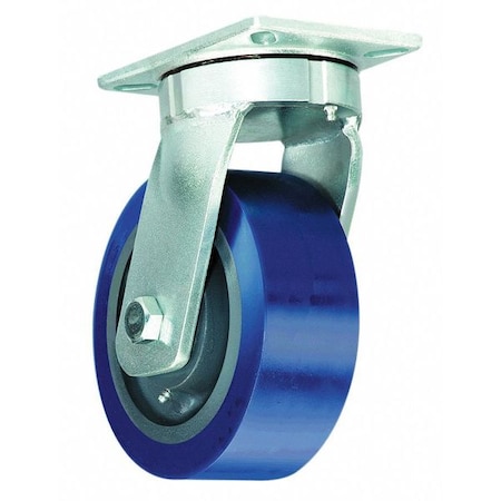 Hamilton Kingpinless Cstr w/Brke, 3000 lb, 8 In Dia S-EC-83TRB-4SL-FB