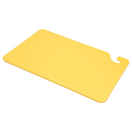 San Jamar Cutting Board, 12x18, Yellow CB121812YL