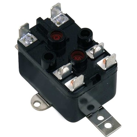 Zoro Select Enclosed Fan Relay, SPNO/SPNC, 24V 6AZU3