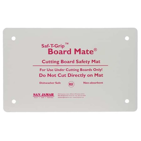 San Jamar Cutting Board Mat, 16x22, White CBM1622