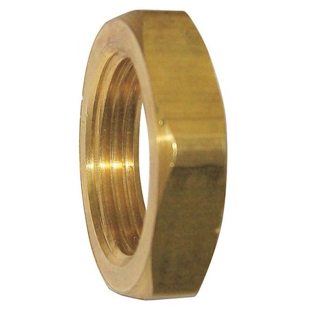 Zoro Select Brass Locknut, FNPT, 1/4" Pipe Size 6AZC6