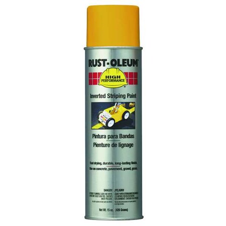Rust-Oleum Inverted Striping Paint, 18 oz., Yellow, Solvent