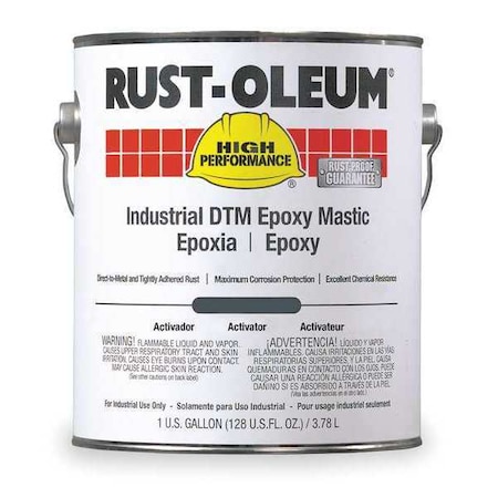 Rust-Oleum Epoxy Activator and Finish Kit, White, Gloss, 1 gal, 9100 Series 9192