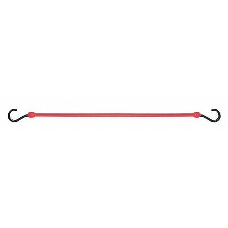 The Perfect Bungee Bungee Cord, Hook, 12 In.L, Red PC12R