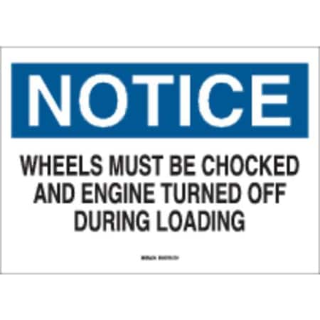 Brady Notice Sign, 10" H, 14" W, Aluminum, Rectangle, English, 43416 43416