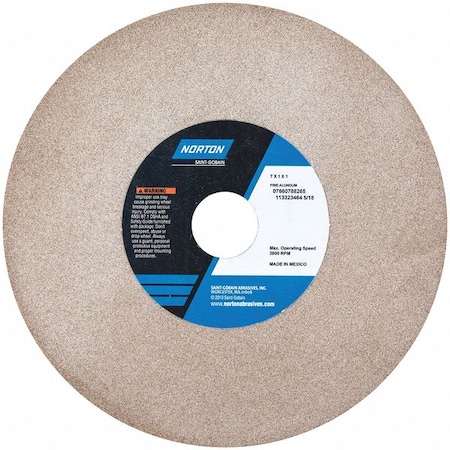 Norton Abrasives Grinding Wheel, T1, 7x1x1, 100/120G, Brown 07660788265