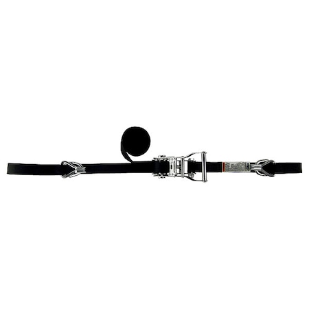 Lift-All Tie Down Strap, Wire-Hook, Black 6A105