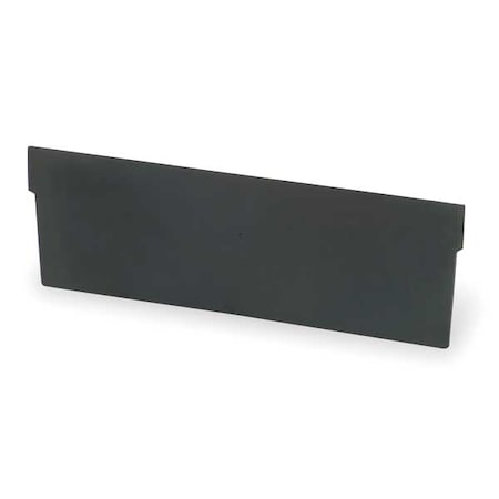 Akro-Mils Divider, Plastic, Black, 10-17/32 in L x 2-7/8 in H, 24 PK 40170