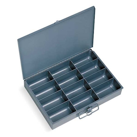 Durham Mfg Steel, Compartment Drawer, 9 7/8 in D x 2 1/8 in H x 13 5/8 in W 211-95-D937