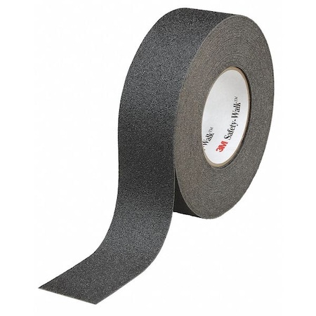 3M Anti-Slip Tape Mineral Coated; Substrate: Plastic Film 60 Grit Size, Black, 1" W x 60 ft. L 610
