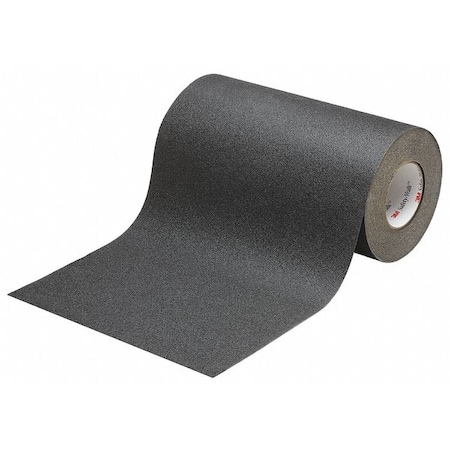 3M Anti-Slip Tape Mineral Coated 60 Grit Size, Black, 1 ft. W x 60 ft. L, 2.3 mil Thick 610