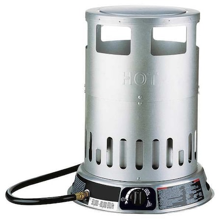 DAYTON Convection Portable Gas Heater, Liquid Propane, 50,000 to 80,000 BtuH 6BY73