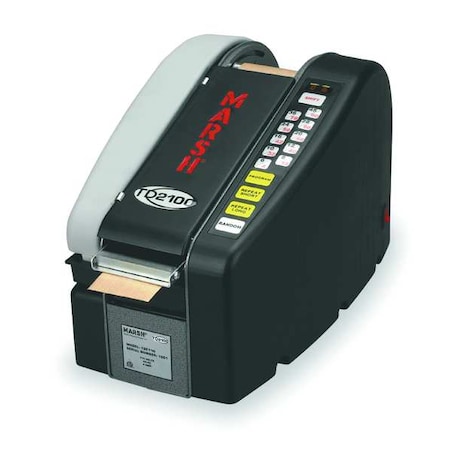 Marsh Tape Dispenser, 3 Max. Tape Width. 9 in Tape Core Dia, Metal, Plastic, Black TDE110