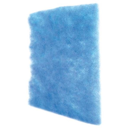 AIR HANDLER 12" x 24" x 1/2" Polyester Air Filter Pad MERV 7, Blue/White 5W092