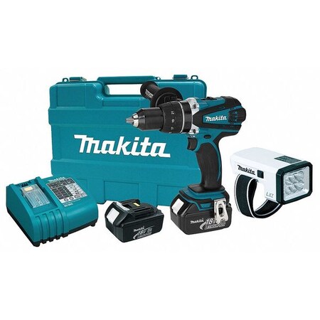 Makita Drill Driver Kit W/ Flashlight, 18V LXFD03/LXLM01W