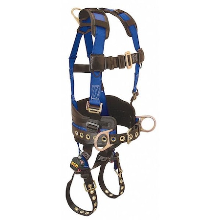 Condor Condor Full Body Harness, L/XL, 425 lb., Mating Chest/ Tongue Leg Straps, Back, Hips D-Ring 7DD49