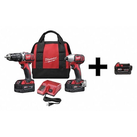 Milwaukee 2697 22 48 11 1840 511 14 Cordless Combo Kit 18 0 V 2 Tools 3 Batt Zoro Com