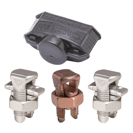 Burndy Split-Bolt Connector Kit, 10 sol to 4 sol NATHAN 3
