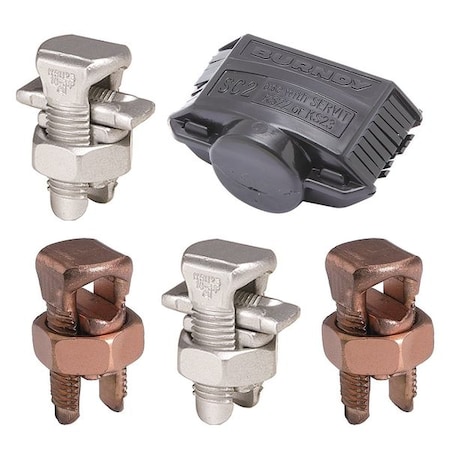 Burndy Split-Bolt Connector Kit, 6 str to 3 str NATHAN 4