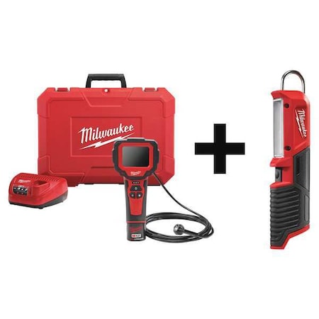 Milwaukee Tool Video Borescope, 12V Battery 2314-21, 2351-20