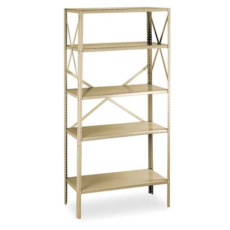 Zoro Select Metal Shelving Unit, 24"D x 36"W x 75"H, 6 Shelves, Steel 2960