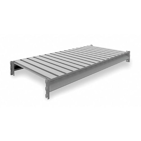 Tennsco Shelf, 24 in D, 48 in W, Industrial Gray 6940