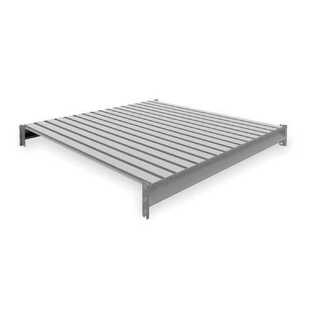 Tennsco Shelf, 48 in D, 48 in W, Industrial Gray 6940