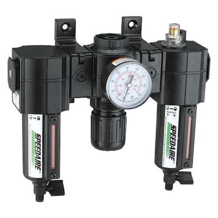 Speedaire FRL, 1/2 In. NPT, 60 cfm, 250 psi 7D716