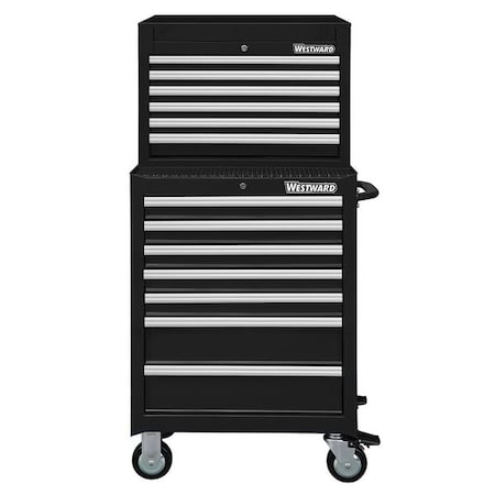 Westward 26 W Tool Chest And Cabinet Combination 13 Drawers Black
