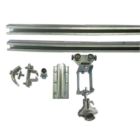 Dayton Festoon System Kit, C-Track, 20 Ft, Round 7CZ38