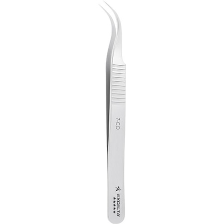 Excelta Tweezers, Cobalt, 4 1/2" L, Curved, Point 7-CO