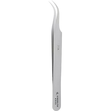 Excelta Tweezers, Titanium, 4 1/2" L, Curved, Point 7-TA