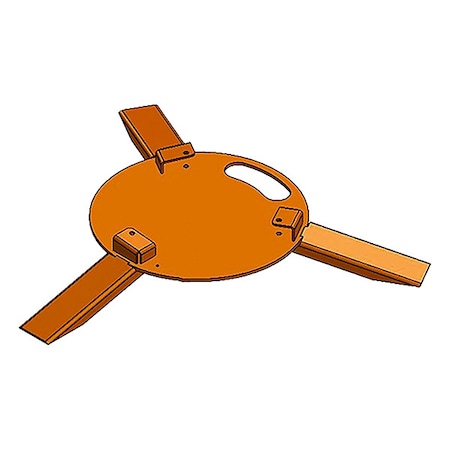 Ideal Warehouse Innovations Steel Base, 3 Legged Model, Steel, Blk 70-7010