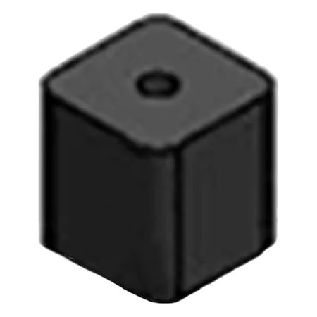 Ideal Warehouse Innovations Rubber Feet for Mobile Base, Rubber, Blk 70-7059