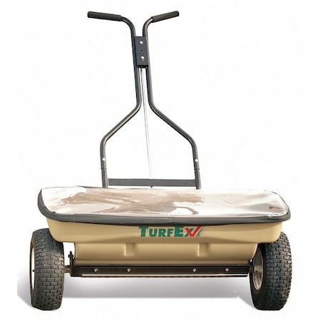 Turfex 120 lbs Cap Drop Pro Walk Behind Spreader For Seed/Fertilizer, 28 in Spread, Fixed T Handle TS95