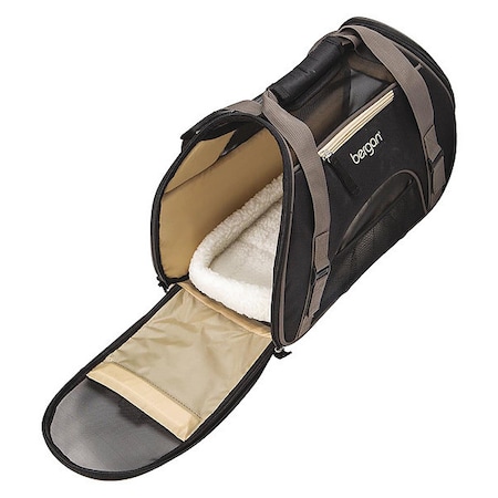 Bergan Pet Comfort Carrier Small Black / Brown 16" x 8" x 11" 88900