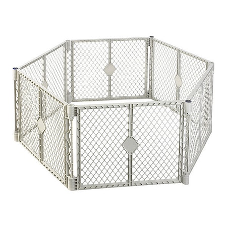 North States Industries Pet Superyard XT Gate 6 panels White 30" x 26" 8668