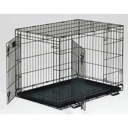 Midwest Life Stages Double Door Dog Crate Black 42" x 28" x 31" LS-1642DD